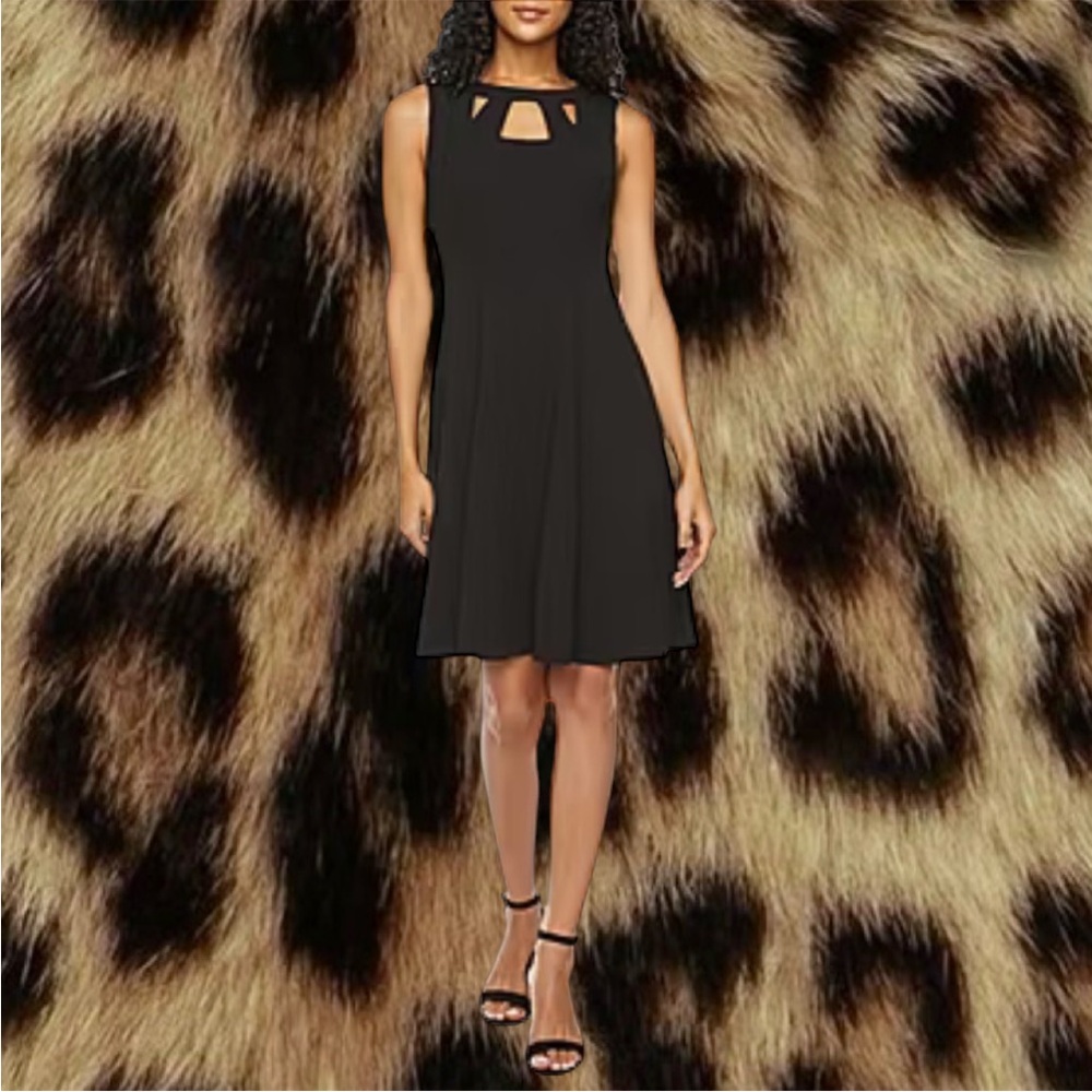 ELIZA Black Cut Out Dress